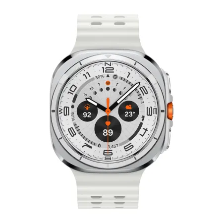 Умные часы Samsung Galaxy Watch Ultra 47мм, ремешок Marine (Titanium White, 2025)